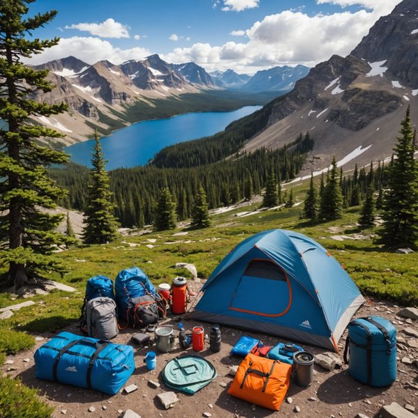 Quels sont les équipements indispensables pour un camping en région de haute altitude en été?